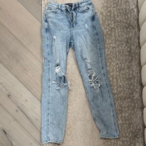 Hollister Light Blue Distressed Boyfriend Jeans